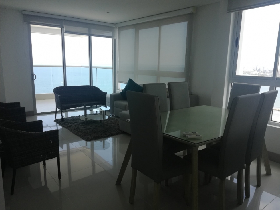 Apartamento en Venta Primera Linea Sobre La Playa y Malecón Bocagrande — foto 5