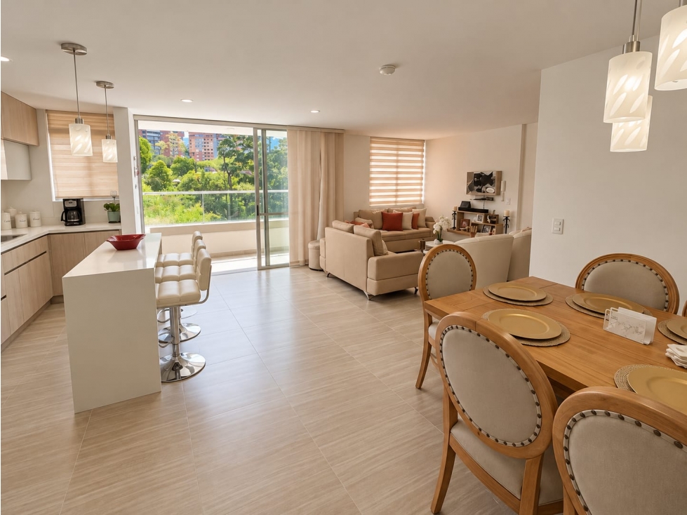 Apartamento en venta Las Lomitas Sabaneta 79 m² + vista