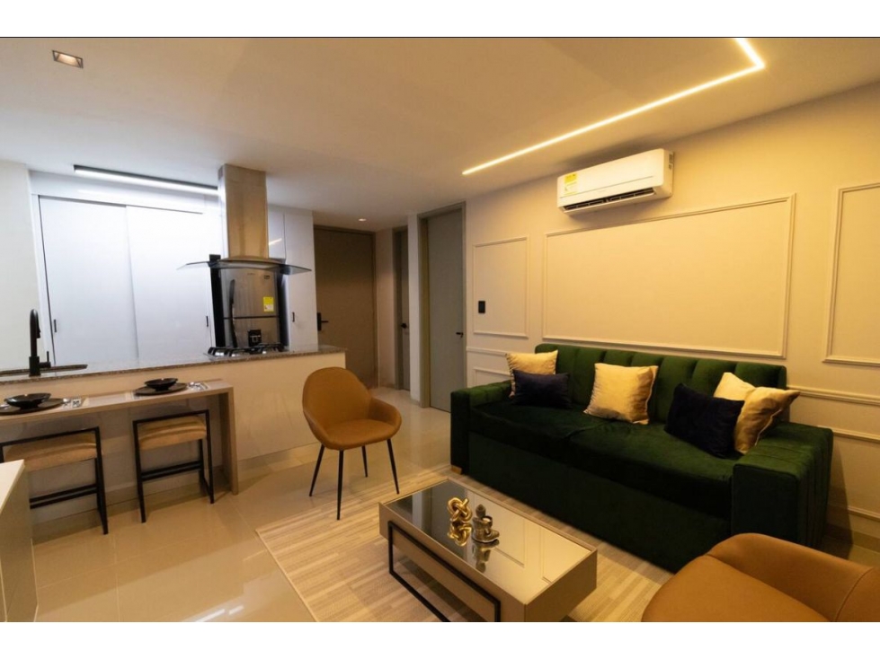 Apartamento amoblado en alquiler, sector San Vicente