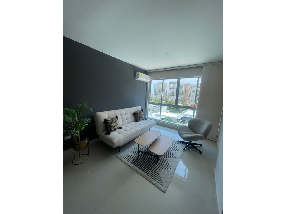 Apartamento amoblado en alquiler, sector Alto Prado.