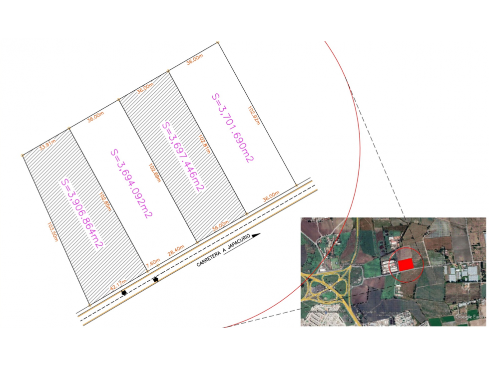 Venta de Terreno Carretera a Japacurio Km 0560 Numarán Michoacán - 1