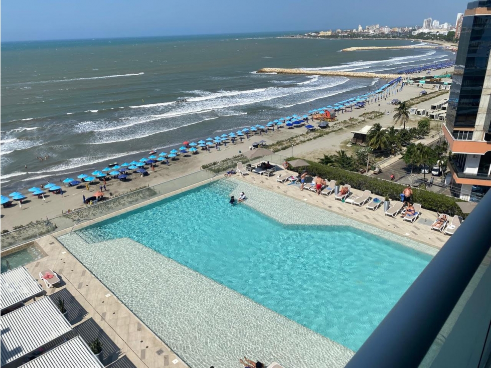 VENTA DE APARTAMENTO DE DOS ALCOBAS TURISTICO FRENTE AL MAR BOCAGRANDE — foto 5