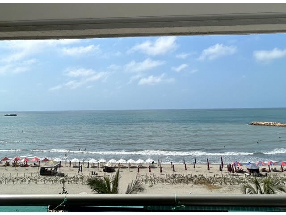 VENTA APTO DE DOS ALCOBAS REMODELADO FRENTE AL MAR BOCAGRANDE