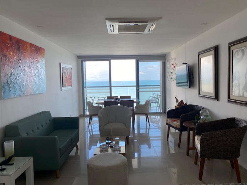 VENTA APTO DE 2 ALCOBAS FRENTE AL MAR BOCAGRANDE