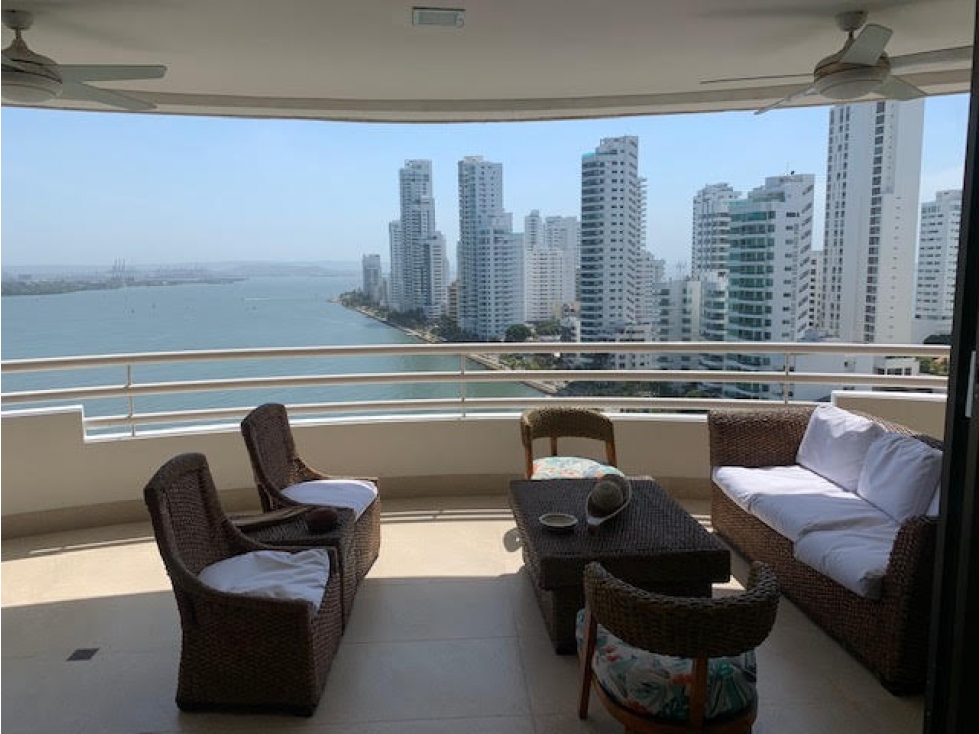 VENTA APARTAMENTO DE 4 ALCOBAS FRENTE A LA BAHIA BOCAGRANDE — foto 2