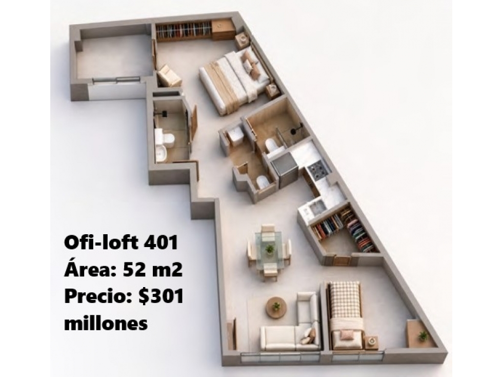 EN VENTA APARTAMENTO PARA RENTA CORTA EN CONSTRUCCIÓN, ITAGÜÍ