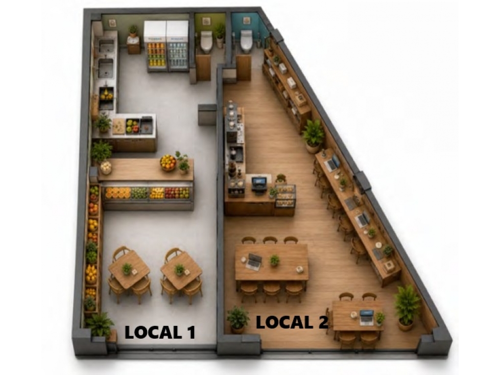 LOCAL EN VENTA EN EDIFICIO EN ITAGÜÍ PISO 1 VISTA EXTERIOR
