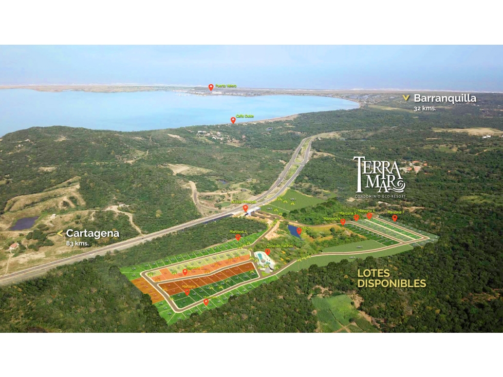 Lotes Terramar Condominio Eco Resort Entre Cartagena y Barranquilla - 2