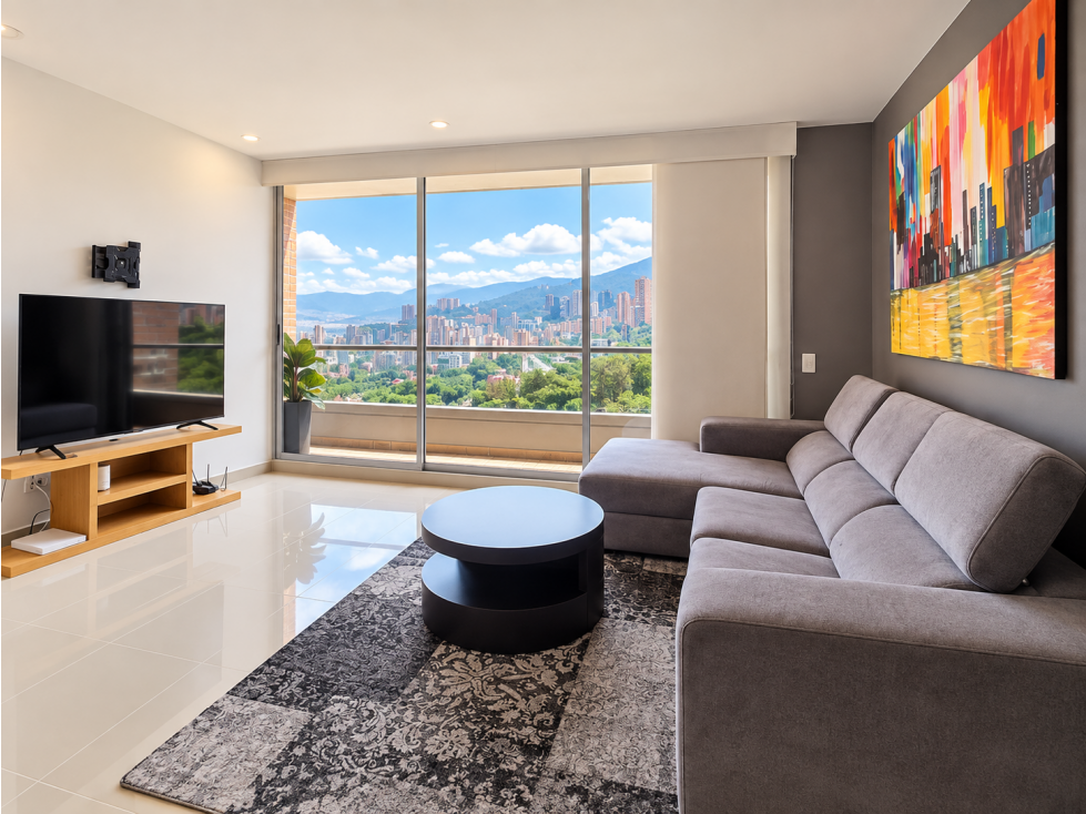 Arriendo Apartaestudio con vista panorámica en Loma de Los González — foto 4