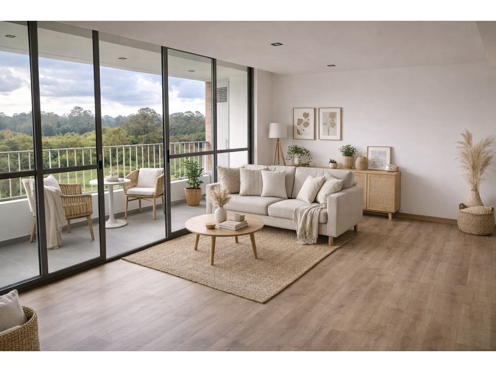Apto nuevo en Rionegro con balcón y vista a naturaleza - 3 alcobas