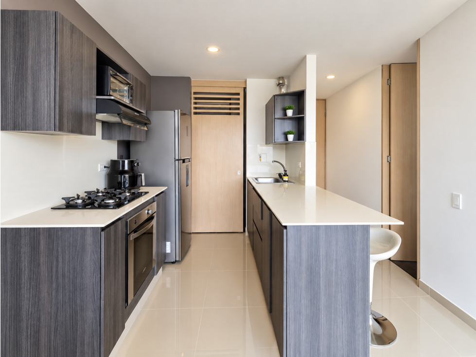 Arriendo Apartaestudio con vista panorámica en Loma de Los González — foto 6