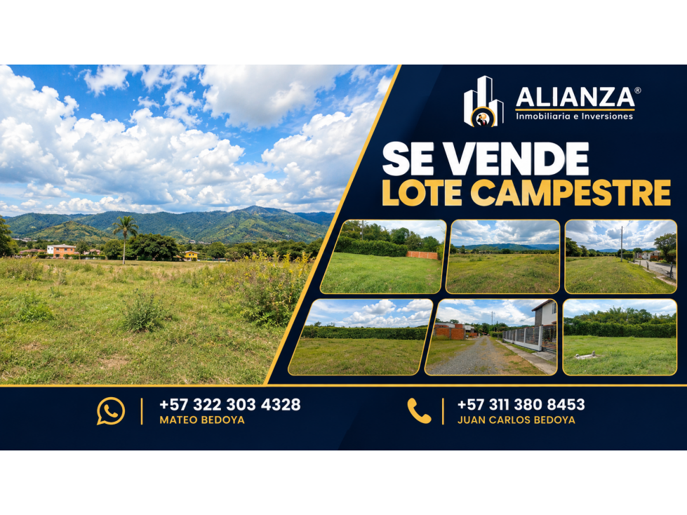 Venta Lote en Parcelación Campestre - Zaragoza (Valle) - 1