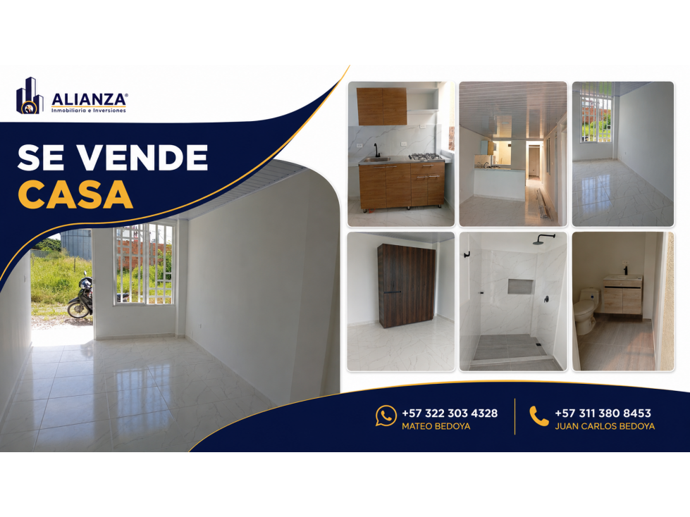 Venta de Casa para Estrenar Ubicada en Zaragoza (Valle del Cauca)