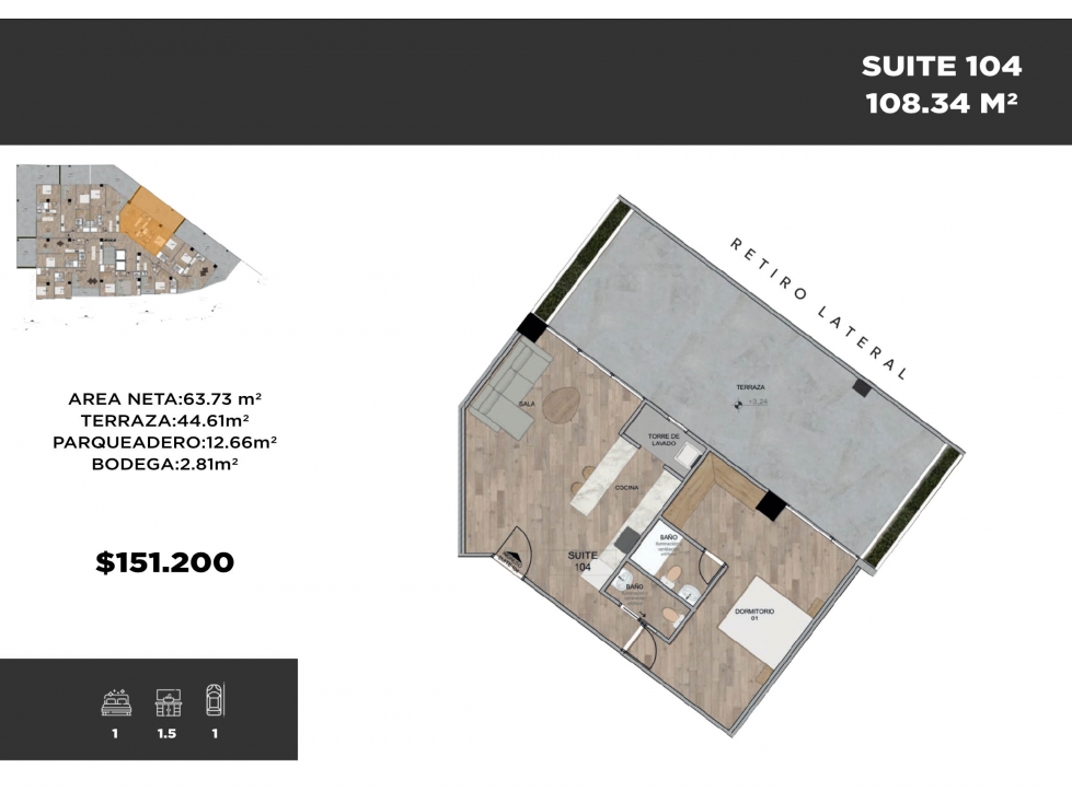 MODERNA Y BIEN UBICADA SUITE 3 EN VENTA PUERTAS DEL SOL CUENCA - 2