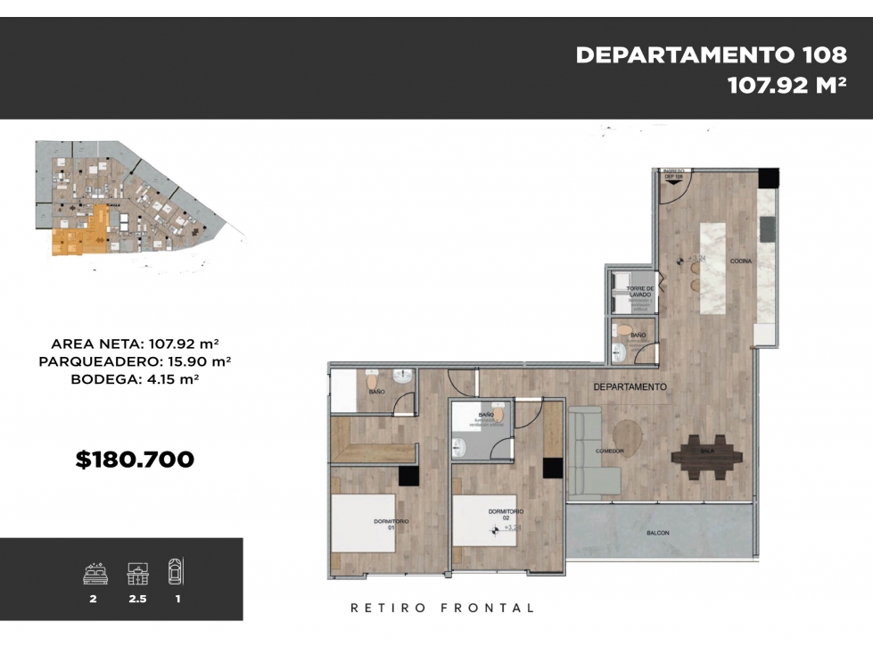 MODERNO Y BIEN UBICADO DEPARTAMENTO 1 EN VENTA PUERTAS DEL SOL CUENCA - 2