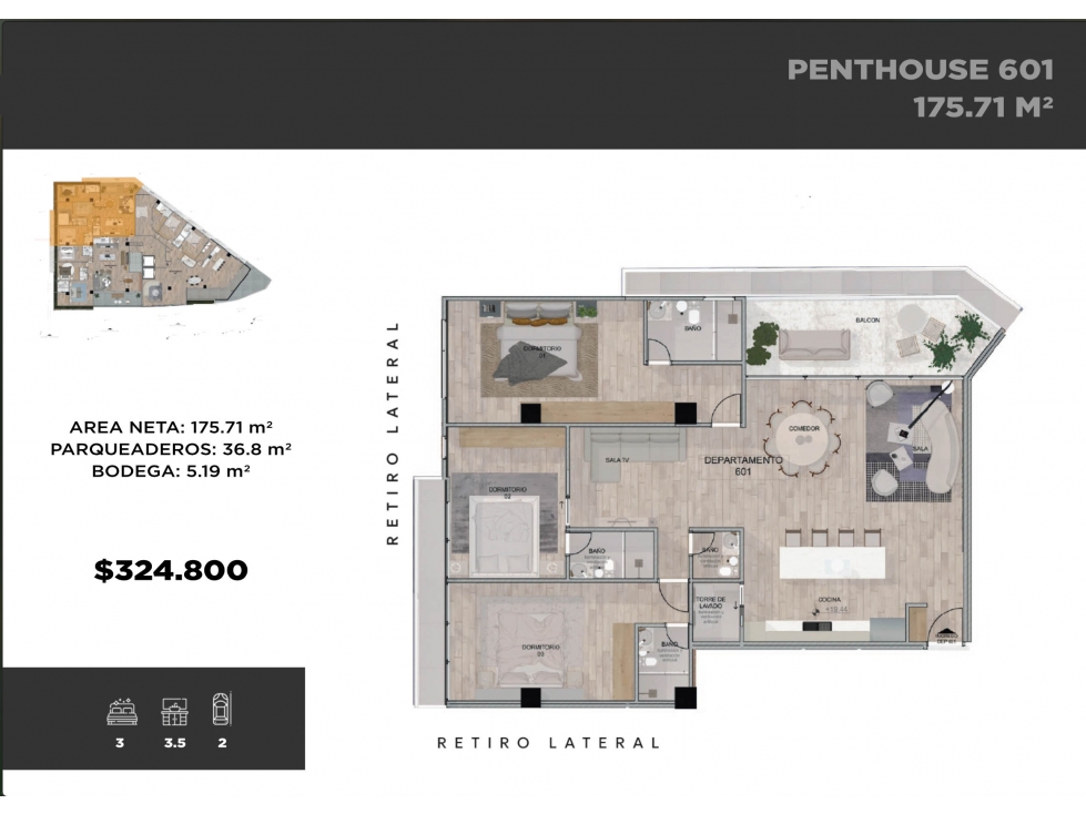 PENTHOUSE 1 DE LUJO EN VENTA PUERTAS DEL SOL CUENCA - 2