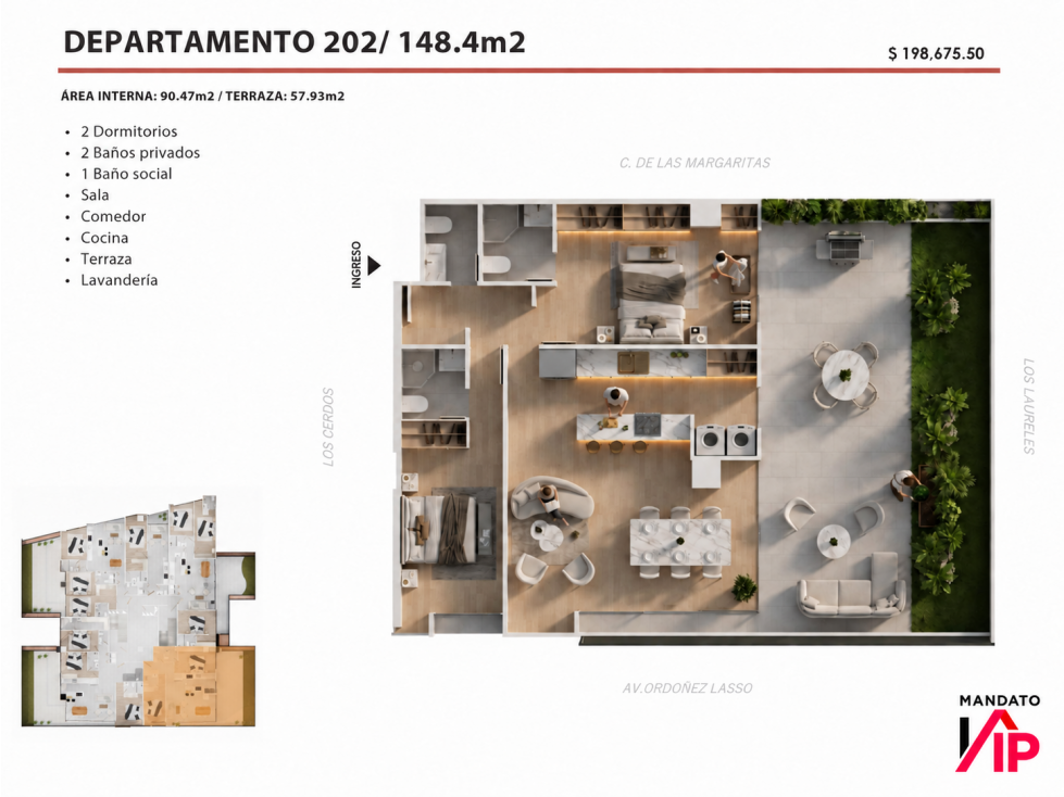 DEPARTAMENTO EN VENTA SEGUNDO PISO - 6