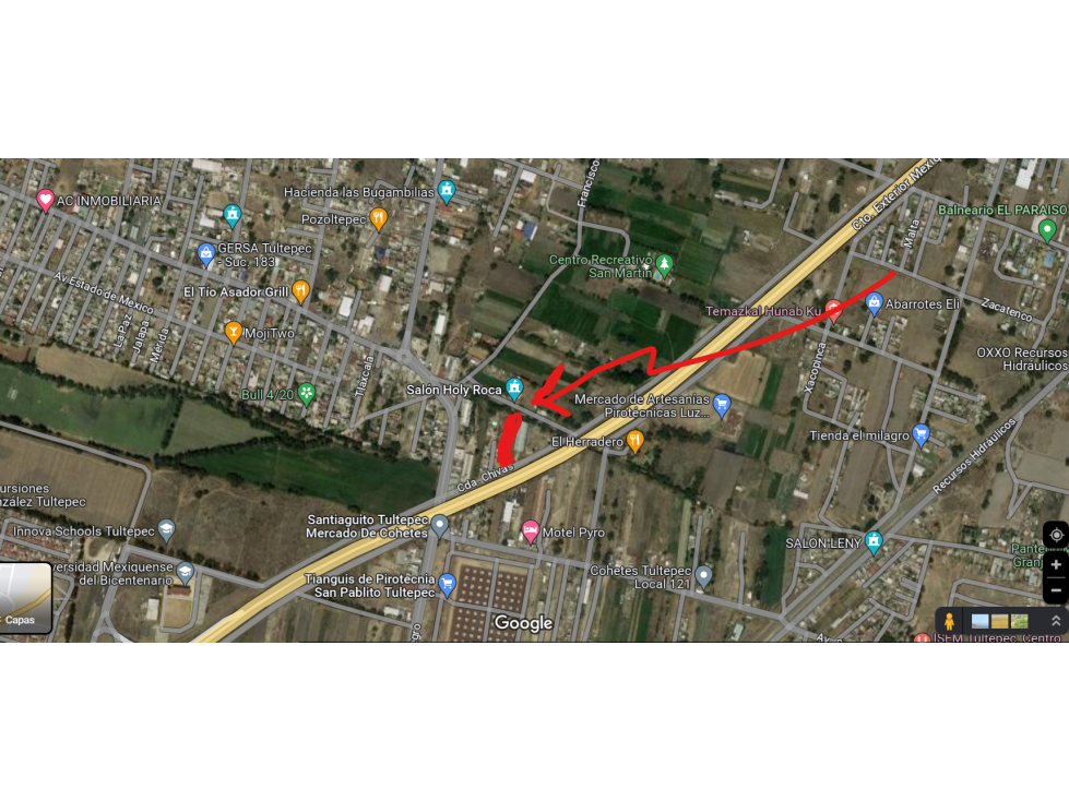 TERRENO 2,300 M2 ACCESO CTO EXTERIOR MEXIQUENSE TULTEPEC - 1