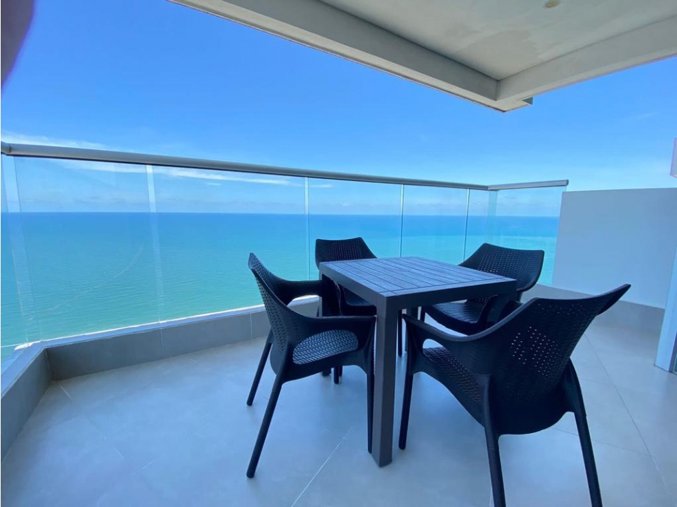 Apartamento Bocagrande vista al mar y centro amurallado