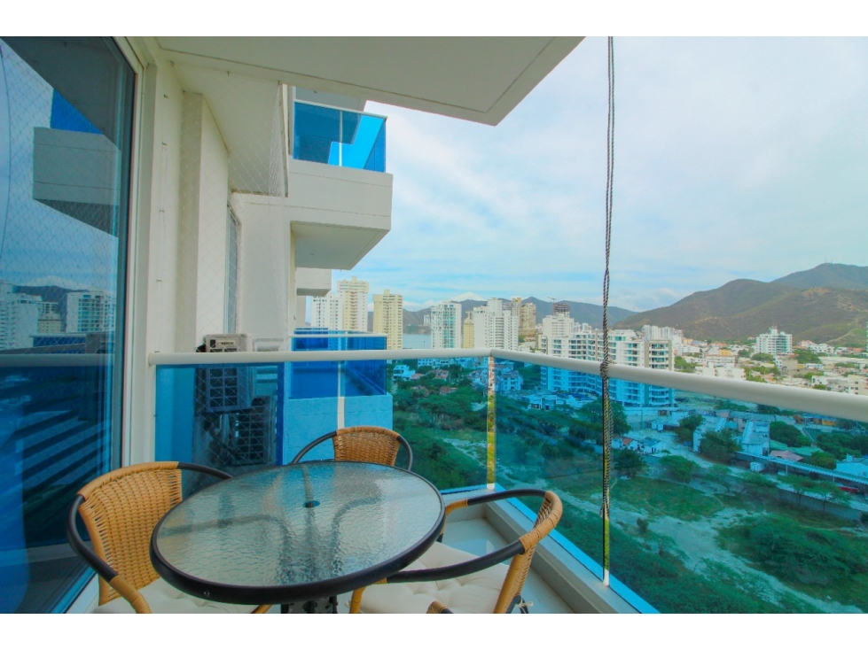 Rento espectacular Apartamento amoblado en Santa Marta
