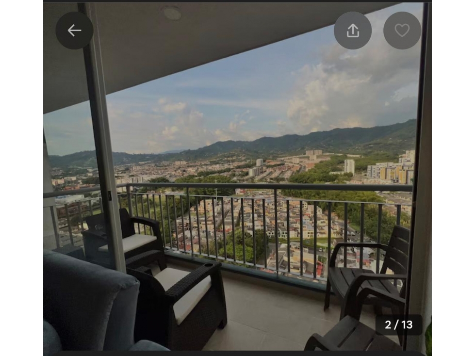 HERMOSO APARTAMENTO AMOBLADO CON PARQUEADERO CUBIERTO