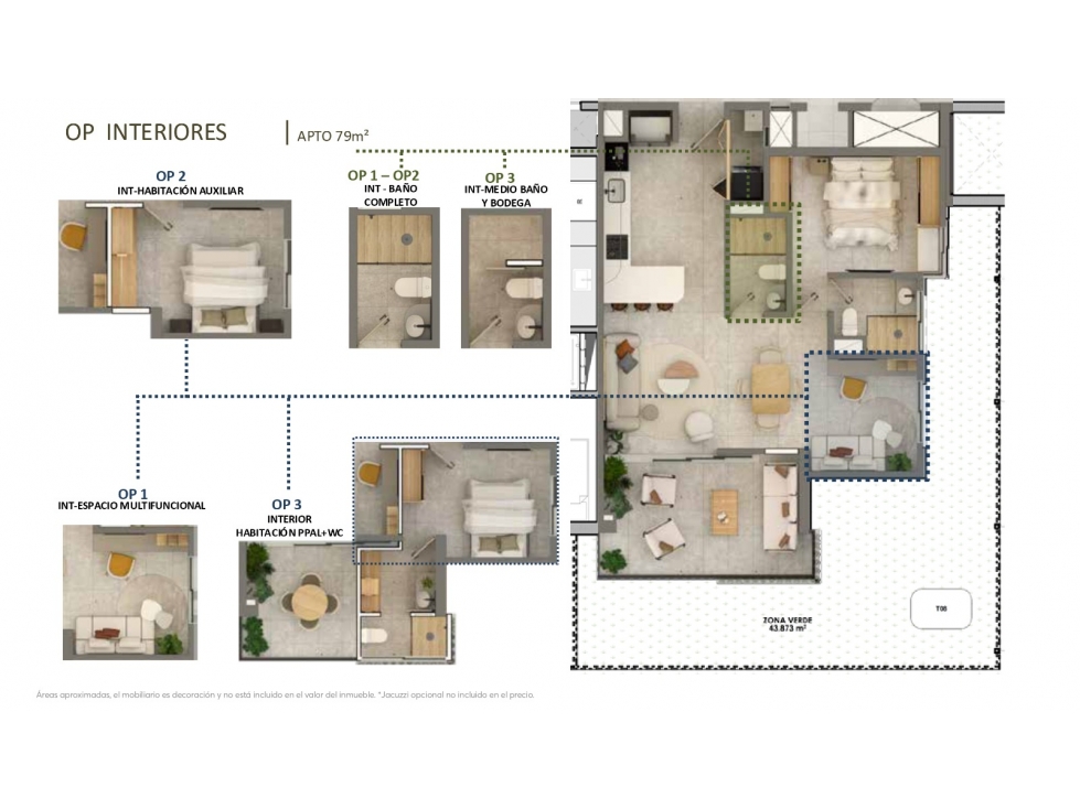 MAGNIFICOS APARTAMENTOS DE 131 MTS CON CUARTO UTIL Y 2 PARQUEADEROS — foto 6
