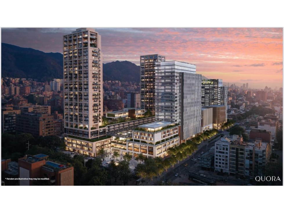 Apartamento para la venta en el Proyecto Quora, Bogota