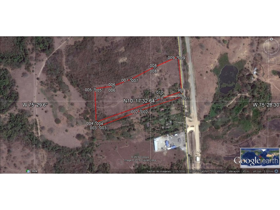LOTE EN VENTA EN MAMONAL, SECTOR INDUSTRIAL DE LA CIUDAD DE CARTAGENA