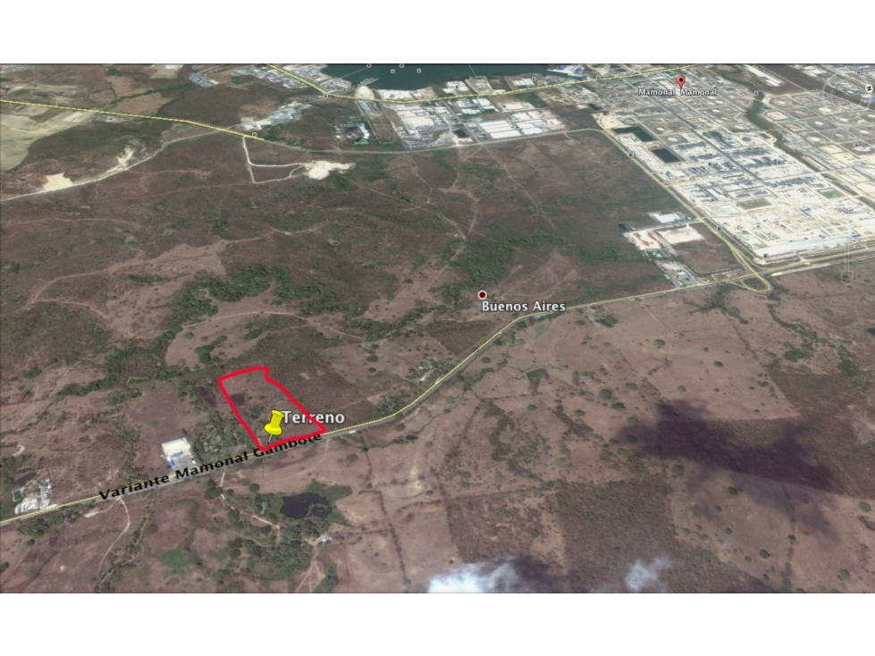 LOTE EN VENTA EN MAMONAL, SECTOR INDUSTRIAL DE LA CIUDAD DE CARTAGENA — foto 2