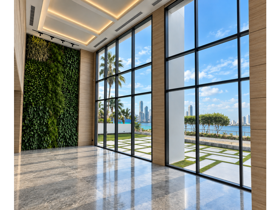Apartamento en Venta en Castillogrande con Vista Directa a la Bahía