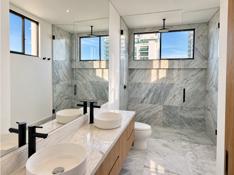 Apartamento en Castillogrande con Vista Directa a la Bahía