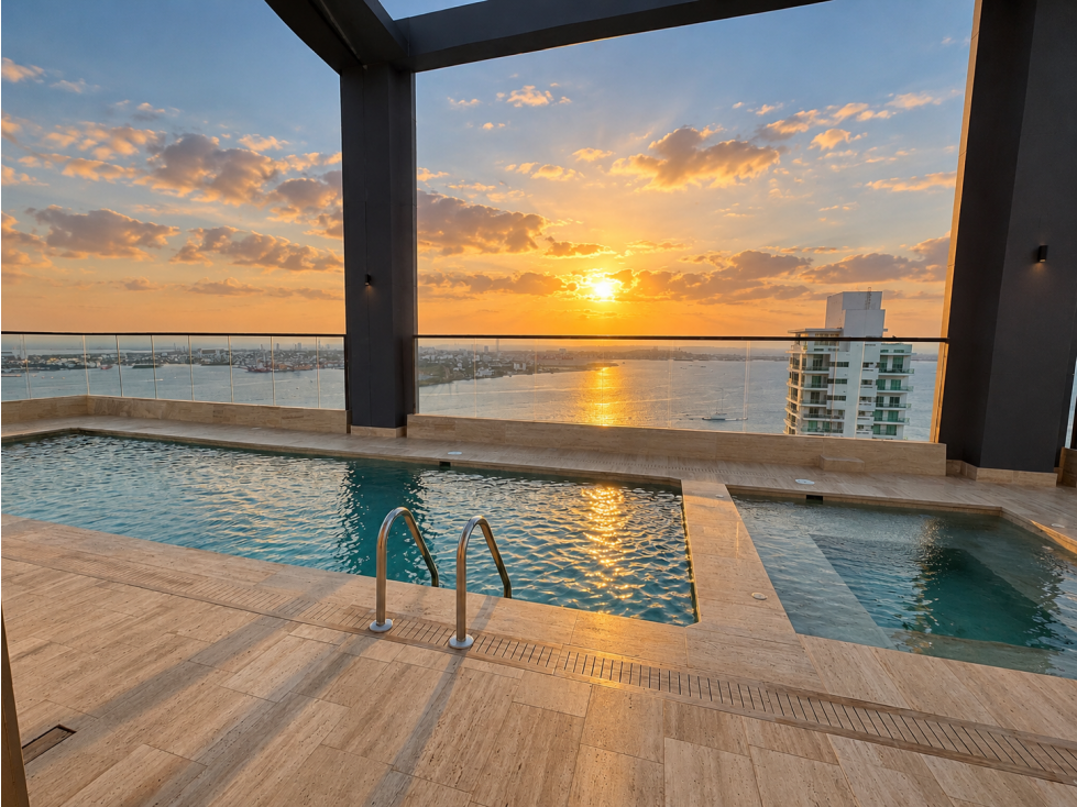 Apartamento en Venta en Castillogrande con Vista Directa a la Bahía — foto 3