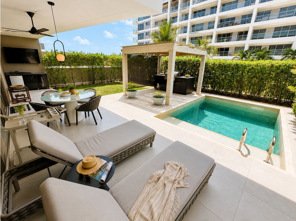 APARTAMENTO EN VENTA EN CARTAGENA PARA RENTAS CORTAS CON PISCINA — foto 3