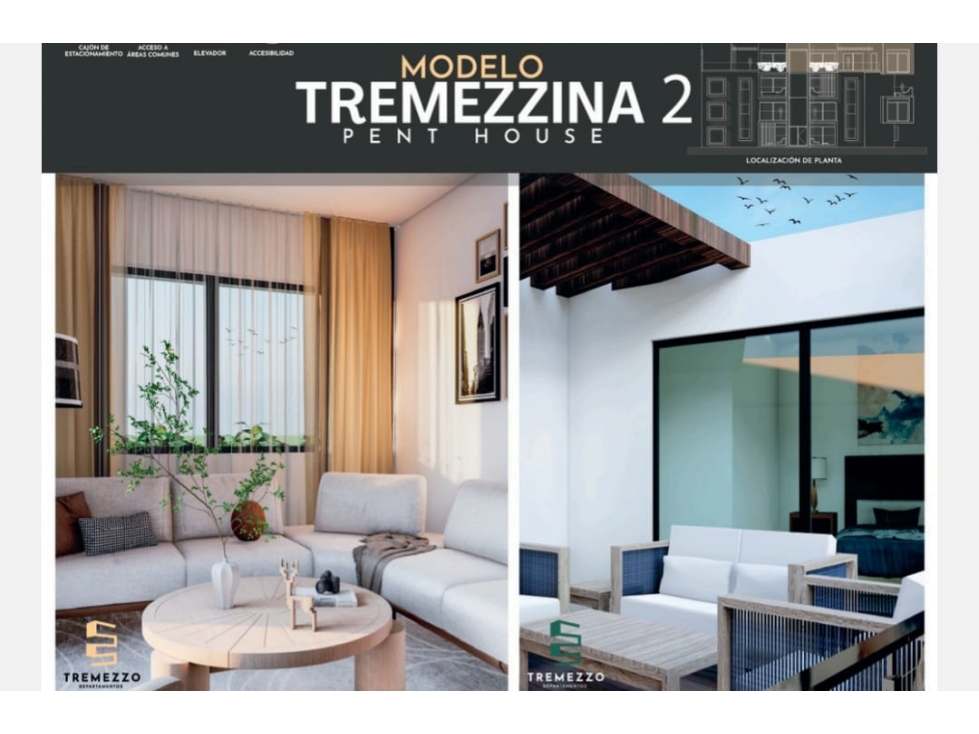 TREMEZZO DEPARTAMENTOS MOD. TREMEZZINA II - 1
