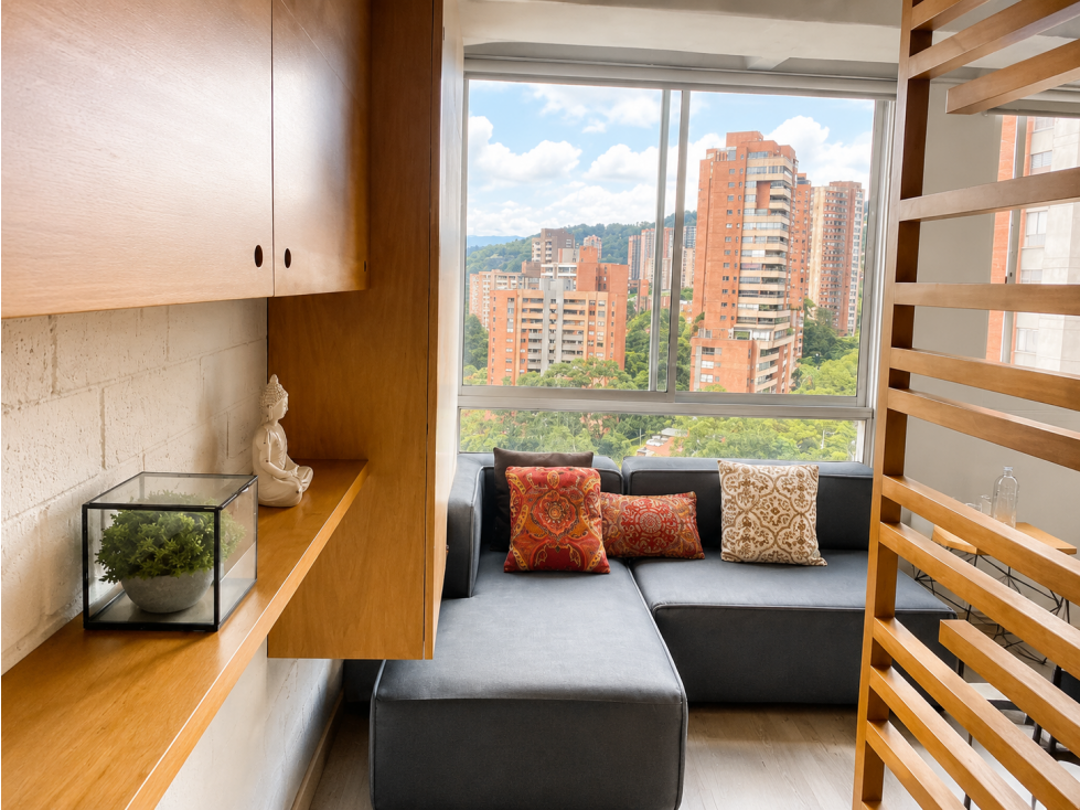 Apartaestudio amoblado con vista panorámica · Loma del Tesoro — foto 2