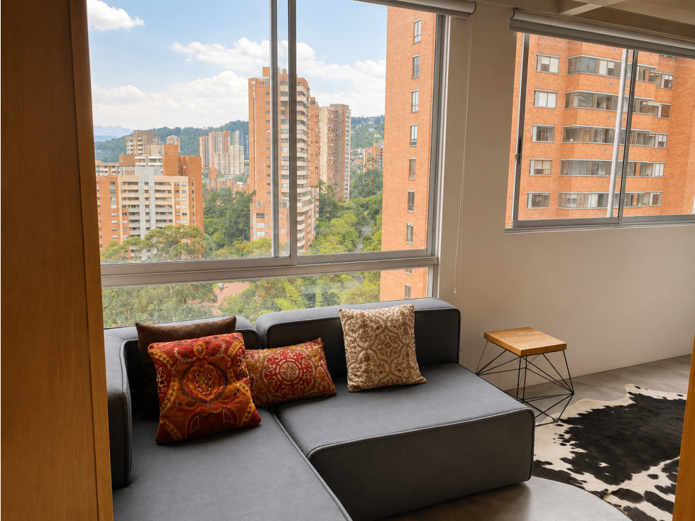 Apartaestudio amoblado con vista panorámica · Loma del Tesoro