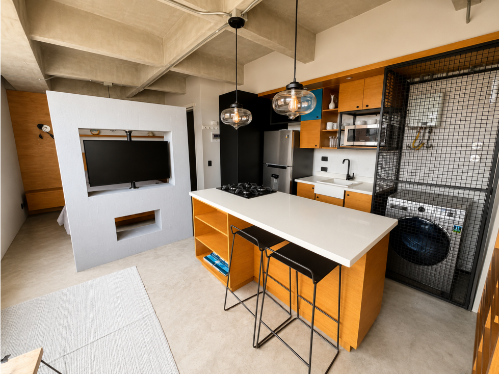Apartaestudio amoblado con vista panorámica · Loma del Tesoro — foto 3