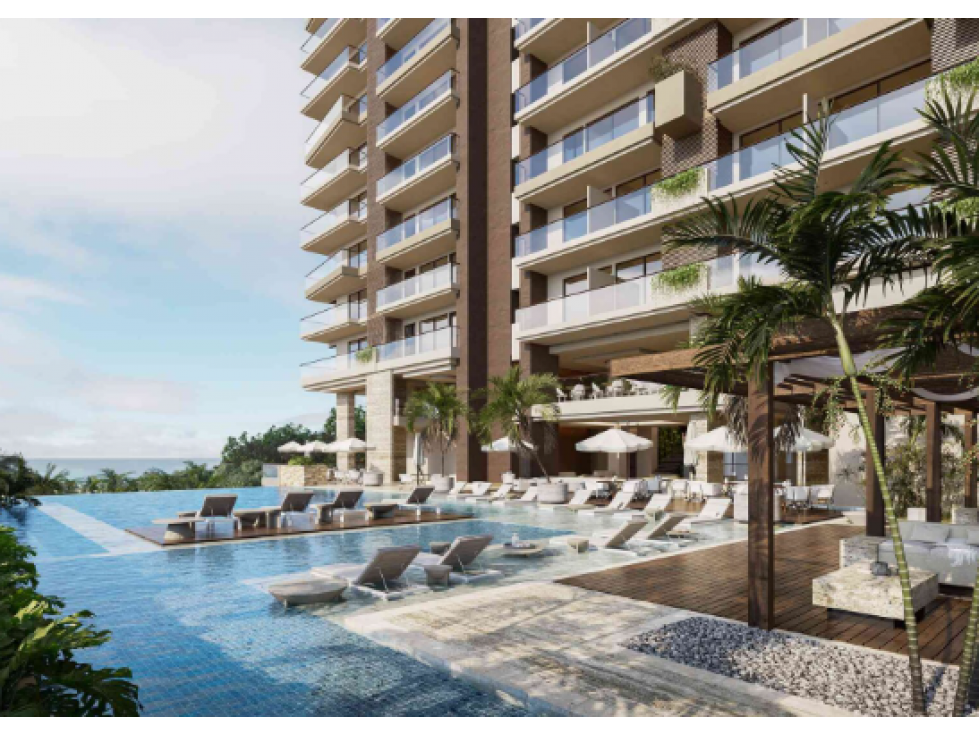 SE VENDE APARTAMENTO DE DOS ALCOBAS CON VISTA LATERAL AL MAR