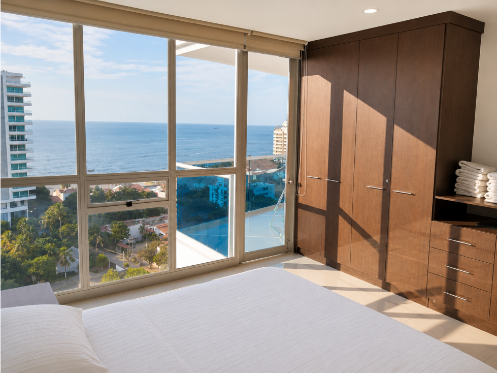 SE VENDE APARTAMENTO DE 3 ALCOBAS CON VISTA AL MAR