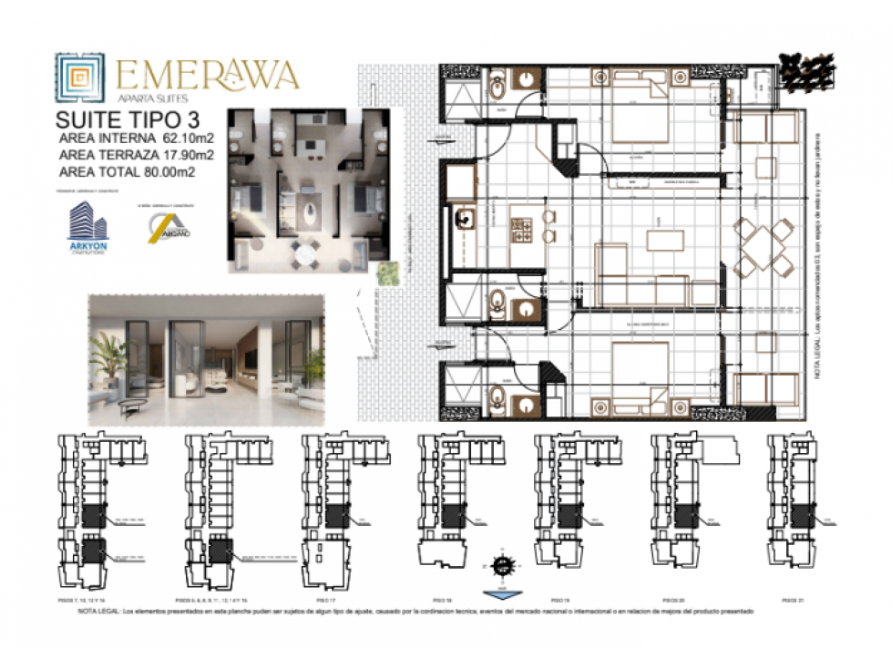 SE VENDE APARTAMENTO DE DOS ALCOBAS CON VISTA LATERAL AL MAR — foto 4