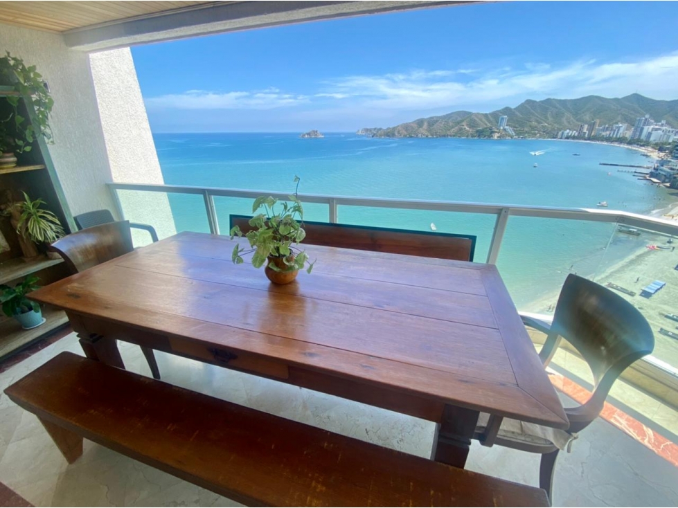 SE VENDE AMPLIO APARTAMENTO PRIMERA LINEA DE PLAYA, RODADERO SUR