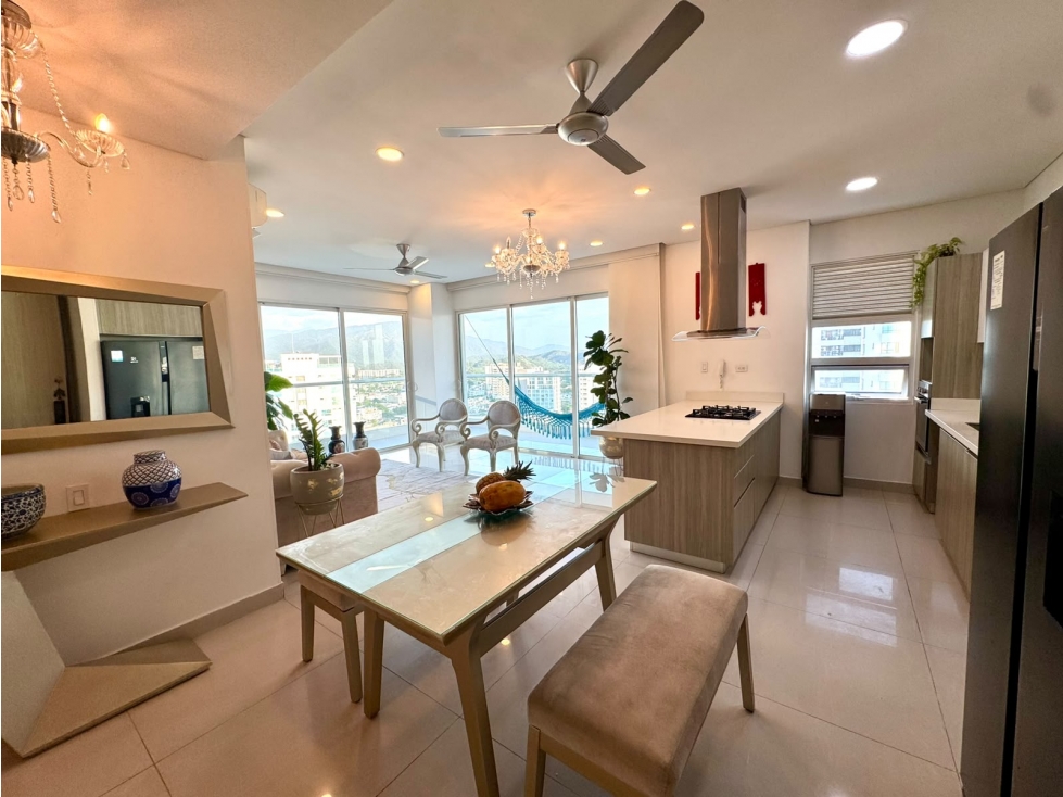 SE VENDE APARTAMENTO DE DOS ALCOBAS, RODADERO SUR — foto 4