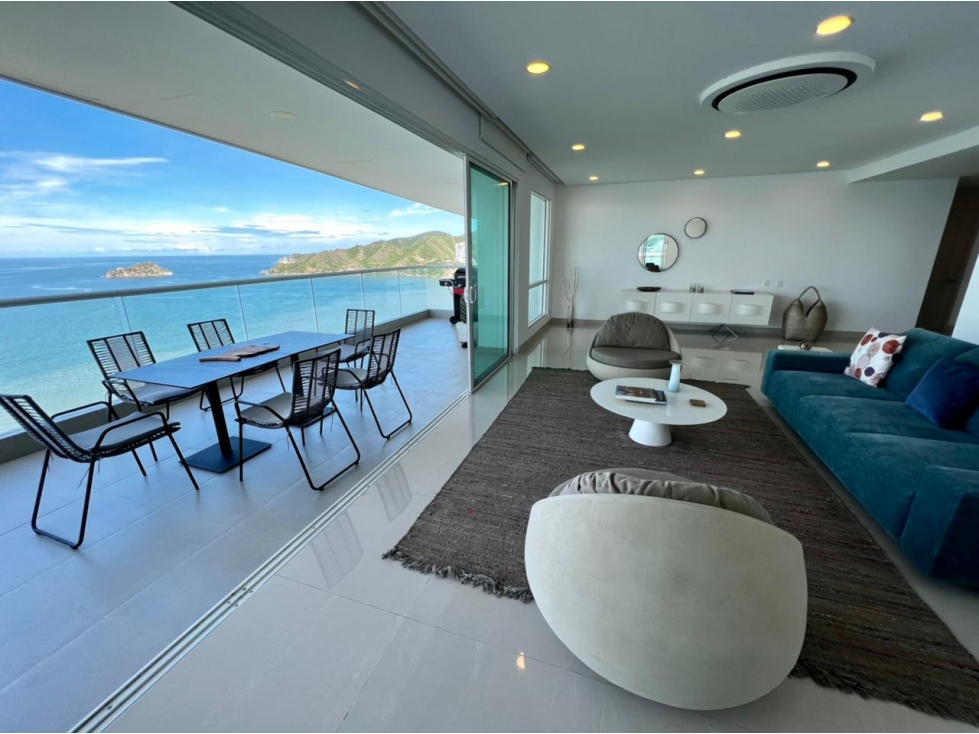 SE VENDE LUJOSO APARTAMENTO CON SALIDA AL MAR EN EL RODADERO SUR