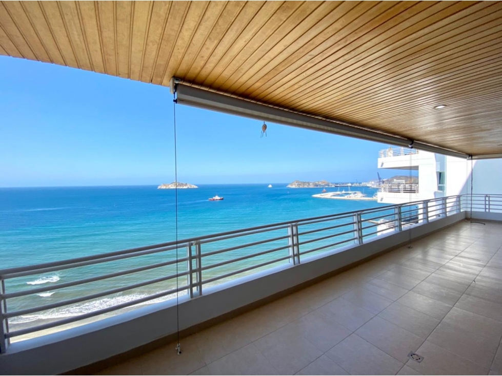 SE ARRIENDA APARTAMENTO EN PRIMERA LINEA DE PLAYA, LOS COCOS