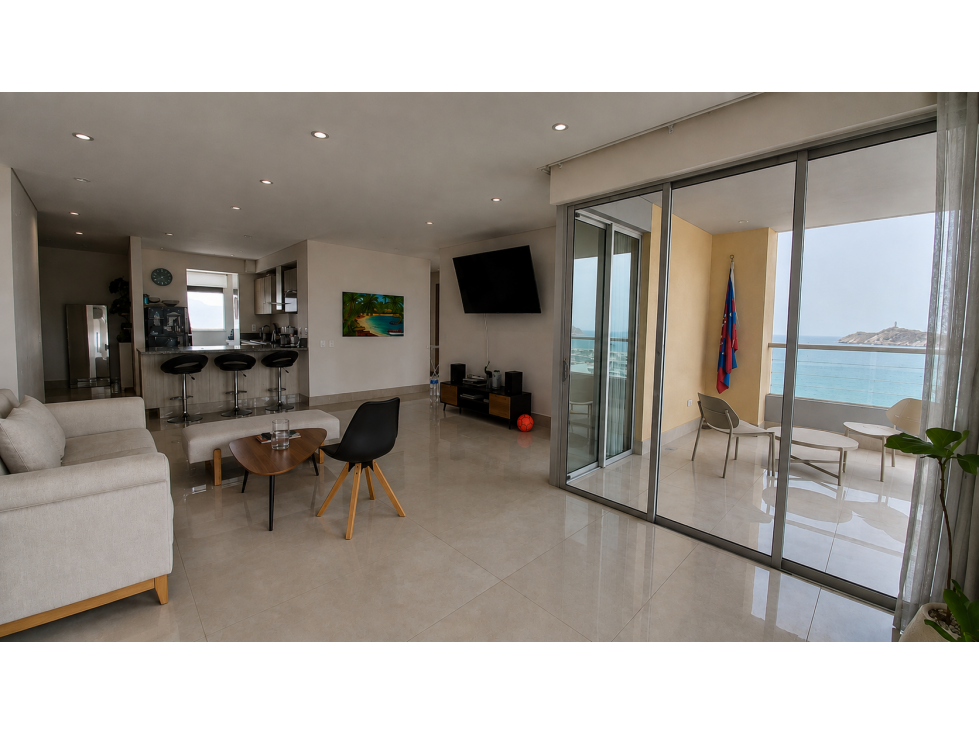 SE VENDE APARTAMENTO DE 3 ALCOBAS CON VISTA FRONTAL AL MAR — foto 3