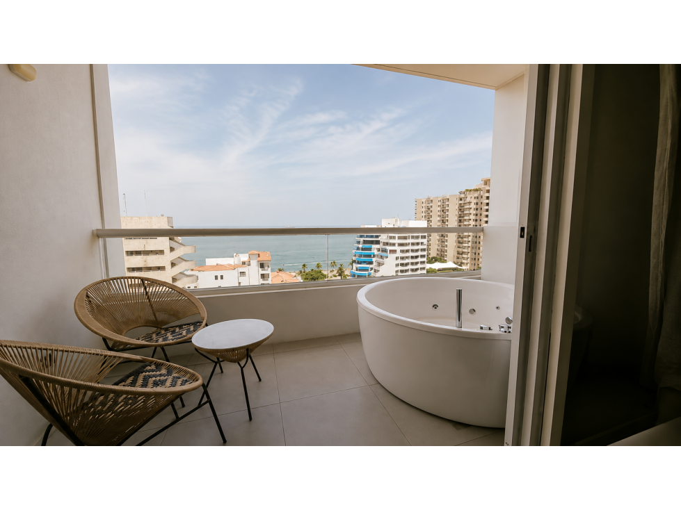 SE VENDE APARTAMENTO DE DOS ALCOBAS CON VISTA FRONTAL AL MAR — foto 6