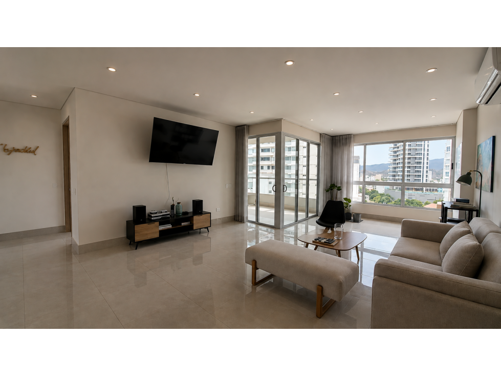 SE VENDE APARTAMENTO DE 3 ALCOBAS CON VISTA FRONTAL AL MAR — foto 2