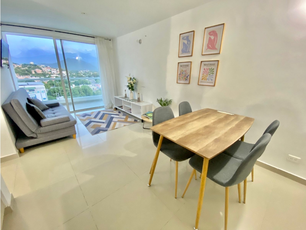 SE ARRIENDA APARTAMENTO AMOBLADO EN EL RODADERO, SANTA MARTA