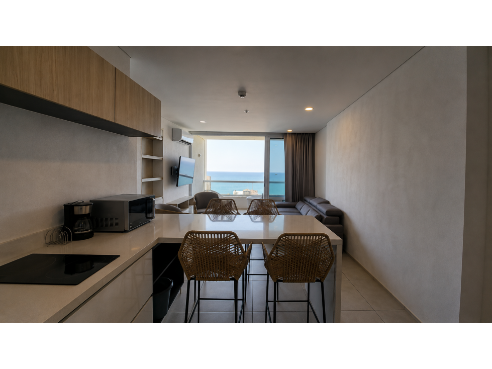 SE VENDE APARTAMENTO DE DOS ALCOBAS CON VISTA FRONTAL AL MAR — foto 4