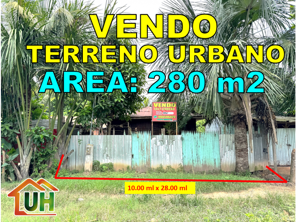00702 - VENDO TERRENO URBANO EN PUCALLPA - A.T 280 M2 - 1